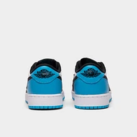 Jordan 1 Low OG GS White / Dk Powder Blue - Black