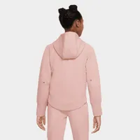 Nike Sportswear Junior Girls’ Tech Fleece Full-Zip Hoodie Pink Oxford / Black