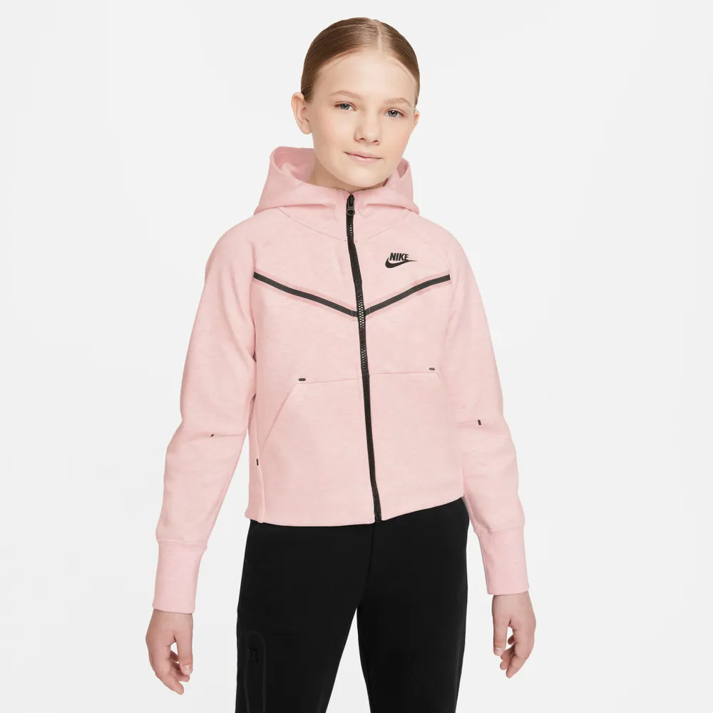 Nike Sportswear Junior Girls' Tech Fleece Full-Zip Hoodie Pink