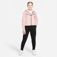 Nike Sportswear Junior Girls’ Tech Fleece Full-Zip Hoodie Pink Foam / Heather - Black