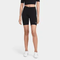 Nike Sportswear Women’s Essential Mid-Rise Bike Shorts Black / White