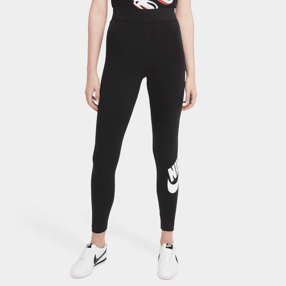 Nike Sportswear Women's Essential High-Rise Tights Black / White