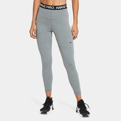 Nike Women’s Pro 365 High-Waisted 7/8 Mesh Panel Leggings Smoke Grey / Heather - Black