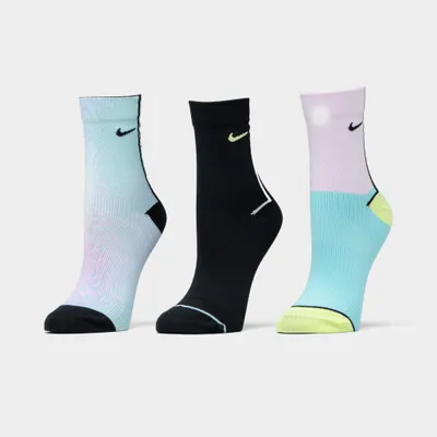 Nike Women’s Everyday Plus Lightweight Training Ankle Socks (3 Pack) / Multi-colour