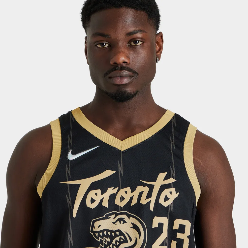 Nike Fred Vanvleet Toronto Raptors City Edition Jersey ‘21 Black / Club Gold