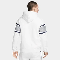 Jordan Paris Saint-Germain Full-Zip Fleece Hoodie Birch Heather / University Red