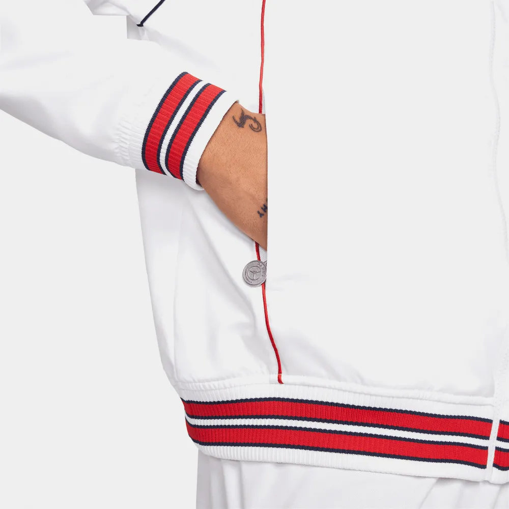 Jordan Paris Saint-Germaine Club Anthem Jacket White / University Red - Midnight Navy
