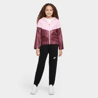 Nike Sportswear Junior Girls’ Windrunner Jacket Pink Foam / Dark Beetroot - White