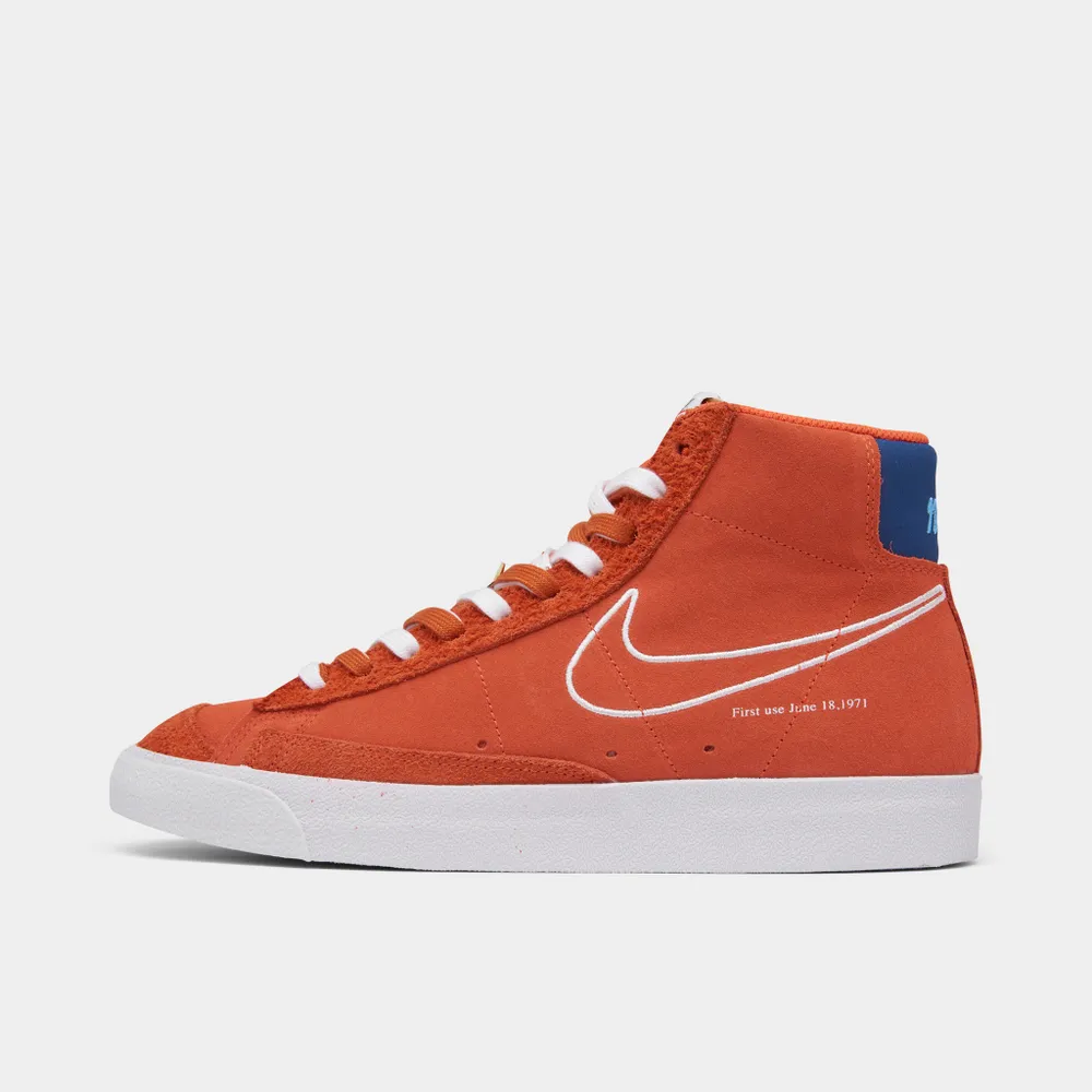 Nike Blazer Mid ’77 Orange / White - Deep Royal Blue