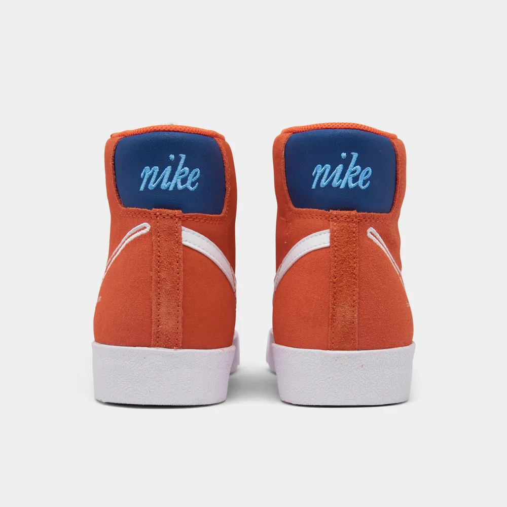 Nike Blazer Mid ’77 Orange / White - Deep Royal Blue
