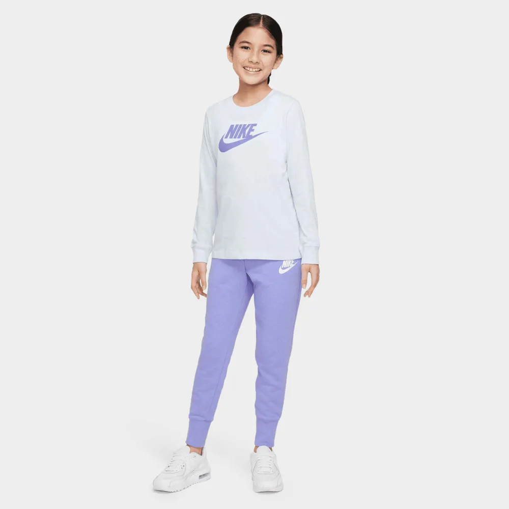 Nike Junior Girls’ Sportswear Club French Terry Pants Thistle / White