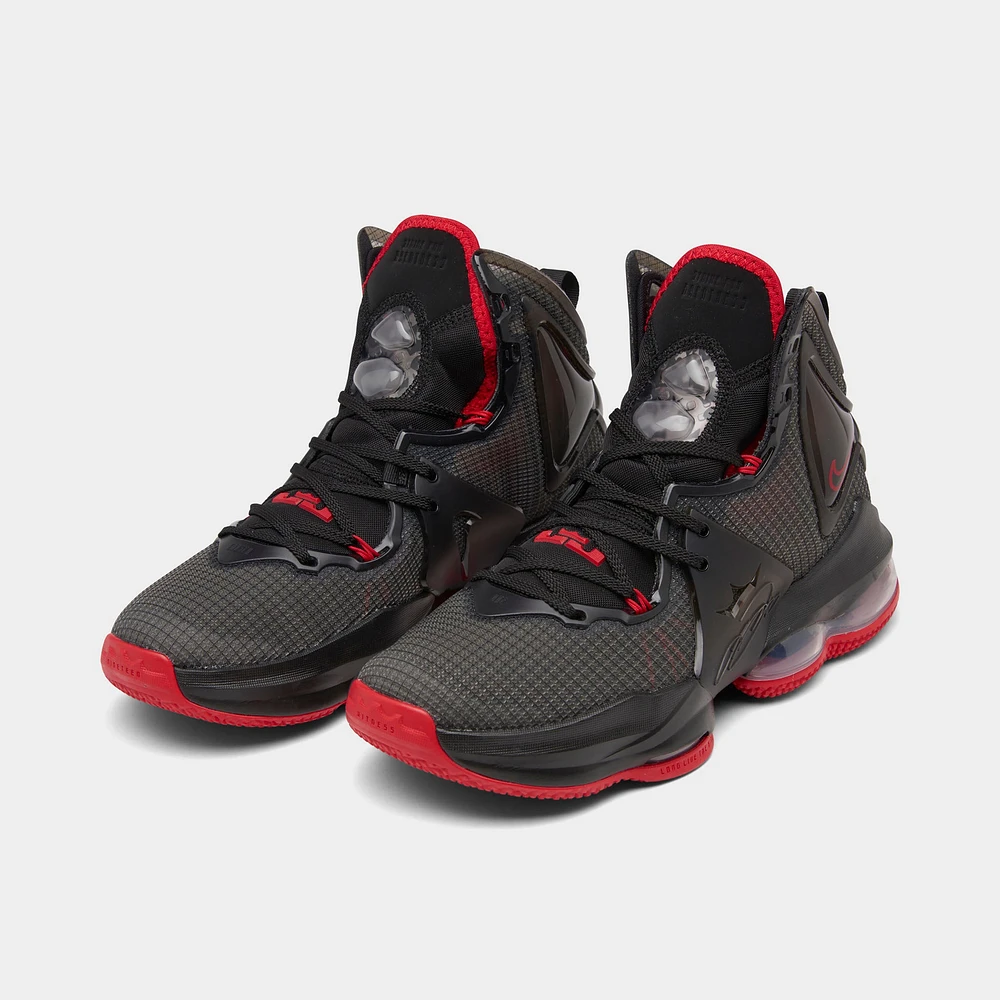 Nike LeBron 19 GS Black / - University Red