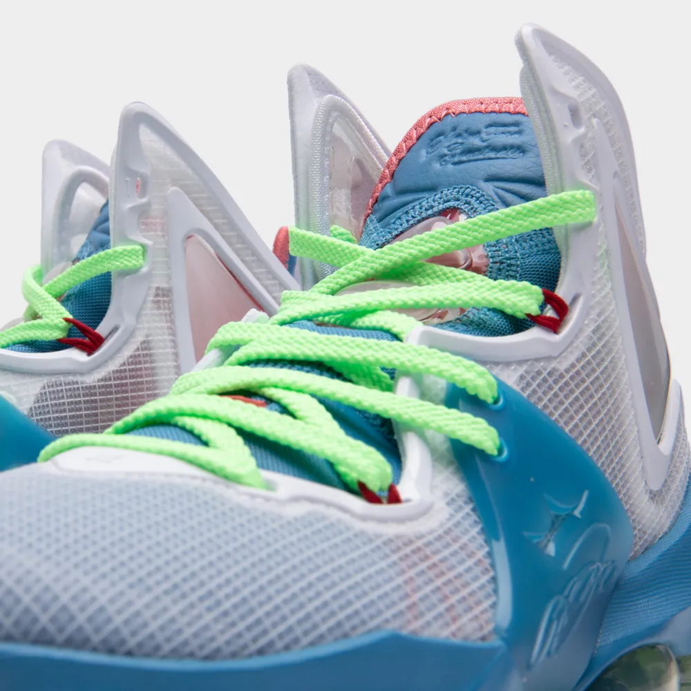 Nike LeBron 19 GS Dutch Blue / Pomegranate - Lime Glow