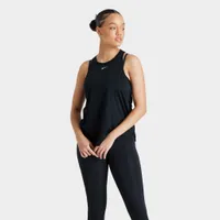 Nike Women's Dri-FIT One Standard Fit Tank Black / White