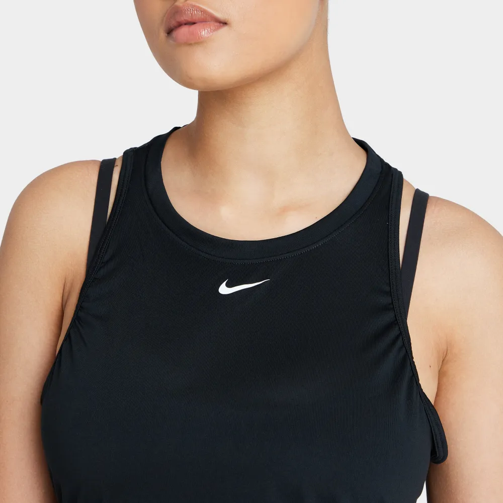Nike Women's Dri-FIT Swoosh Medium-Support 1-Piece Pad Sports Bra Whit