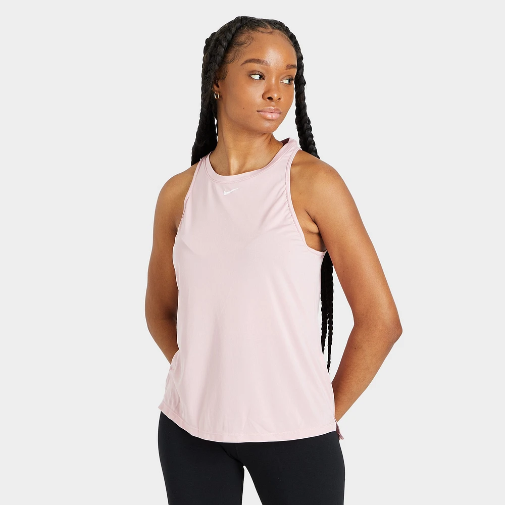 Nike Women's Dri-FIT One Standard Fit Tank Pink Glaze / White