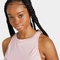 Nike Women's Dri-FIT One Standard Fit Tank Pink Glaze / White