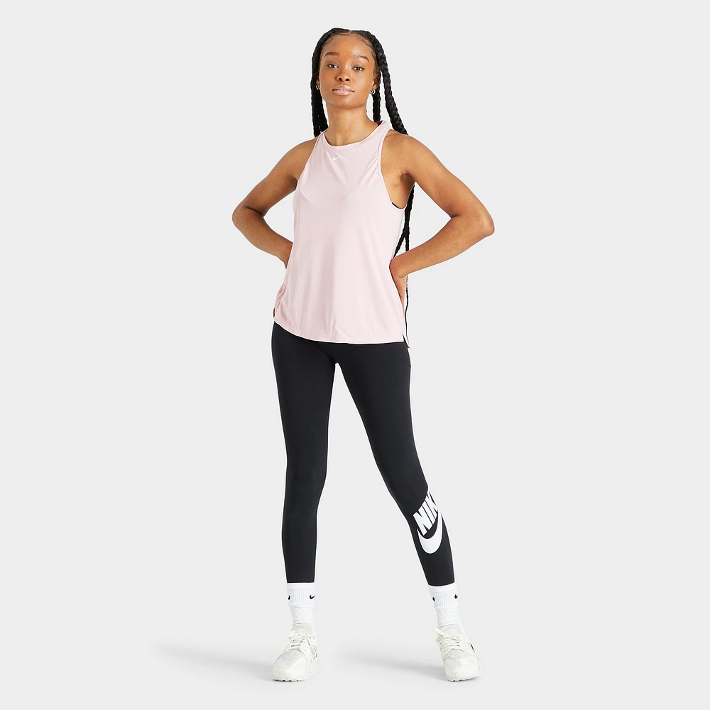 Nike Women's Dri-FIT One Standard Fit Tank Pink Glaze / White