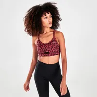 Nike Women’s Dri-FIT Indy Light-Support Padded Glitter Sports Bra Cedar / Black - White