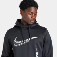 Nike Therma-FIT Training Pullover Hoodie Black / White