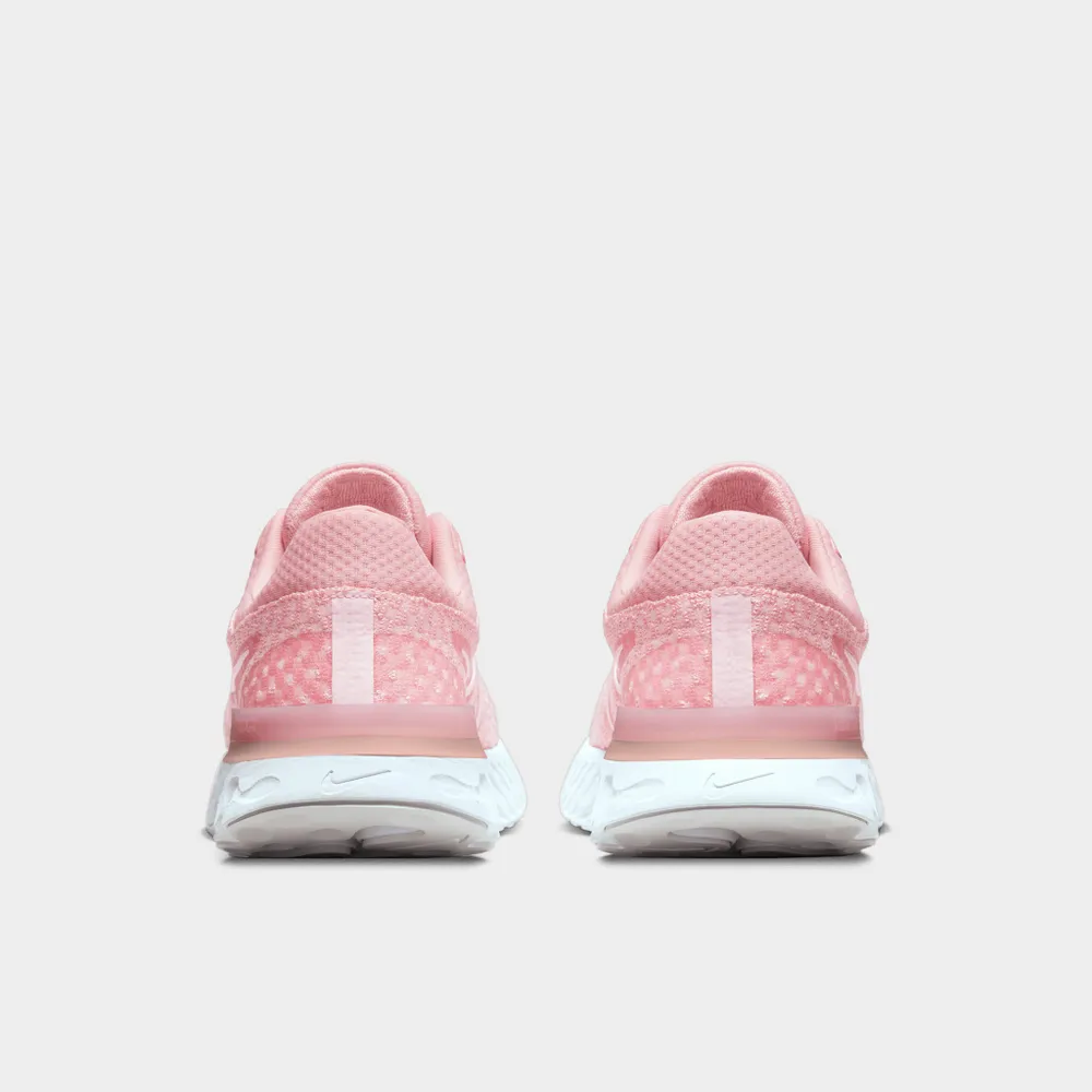 Nike Women's React Infinity Run Flyknit 3 Pink Glaze / White - Foam