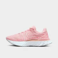 Nike Women's React Infinity Run Flyknit 3 Pink Glaze / White - Foam
