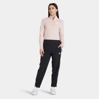 Nike Air Women’s Velour Quarter Zip Pullover Pink Oxford / White