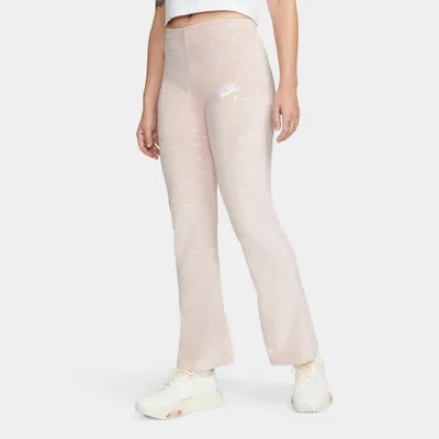Nike Air Women’s Velour Mid-Rise Pants Bronze Pink Oxford / White