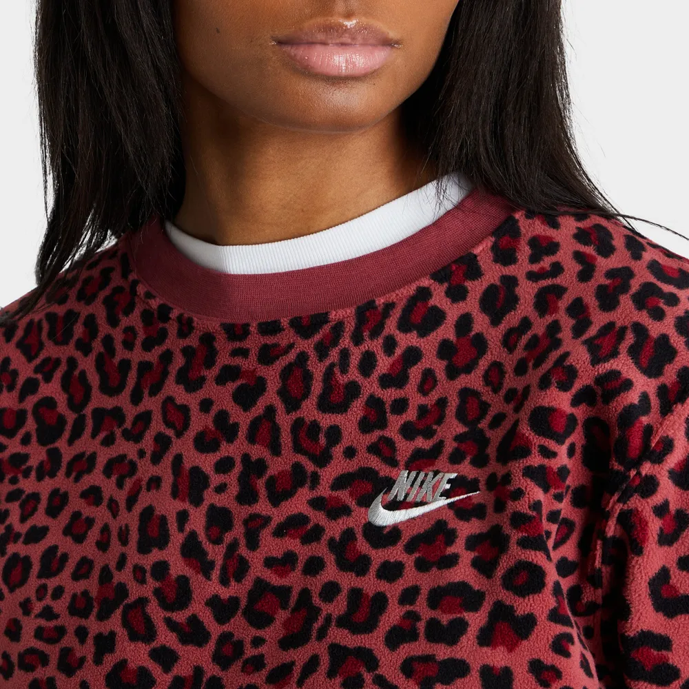 Nike Sportswear Women’s Fleece Crewneck / Cedar Red