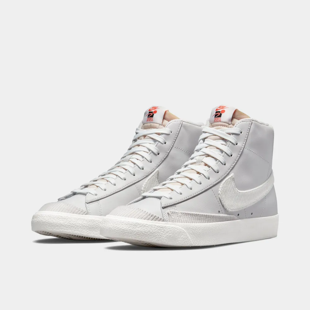 Nike Blazer Mid ’77 EMB Vast Grey / Summit White - Chile Red