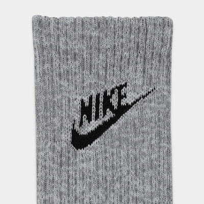 Nike Everyday Plus Cushioned Crew Socks (2 Pack) Particle Grey / Black