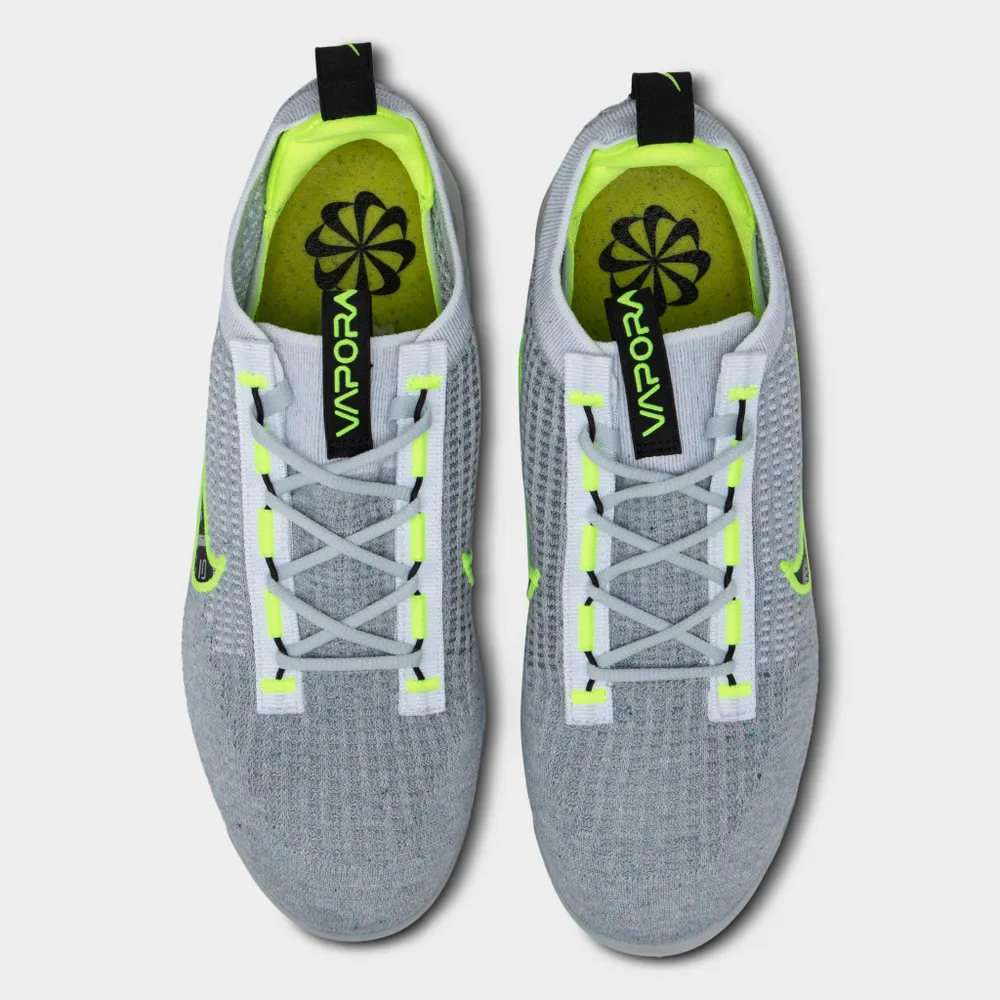 Nike VaporMax 2021 Flyknit Wolf Grey / White - Volt