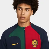 Nike Portugal Academy Pro Knit Soccer Jacket Obsidian / Gorge Green - Gold Dart