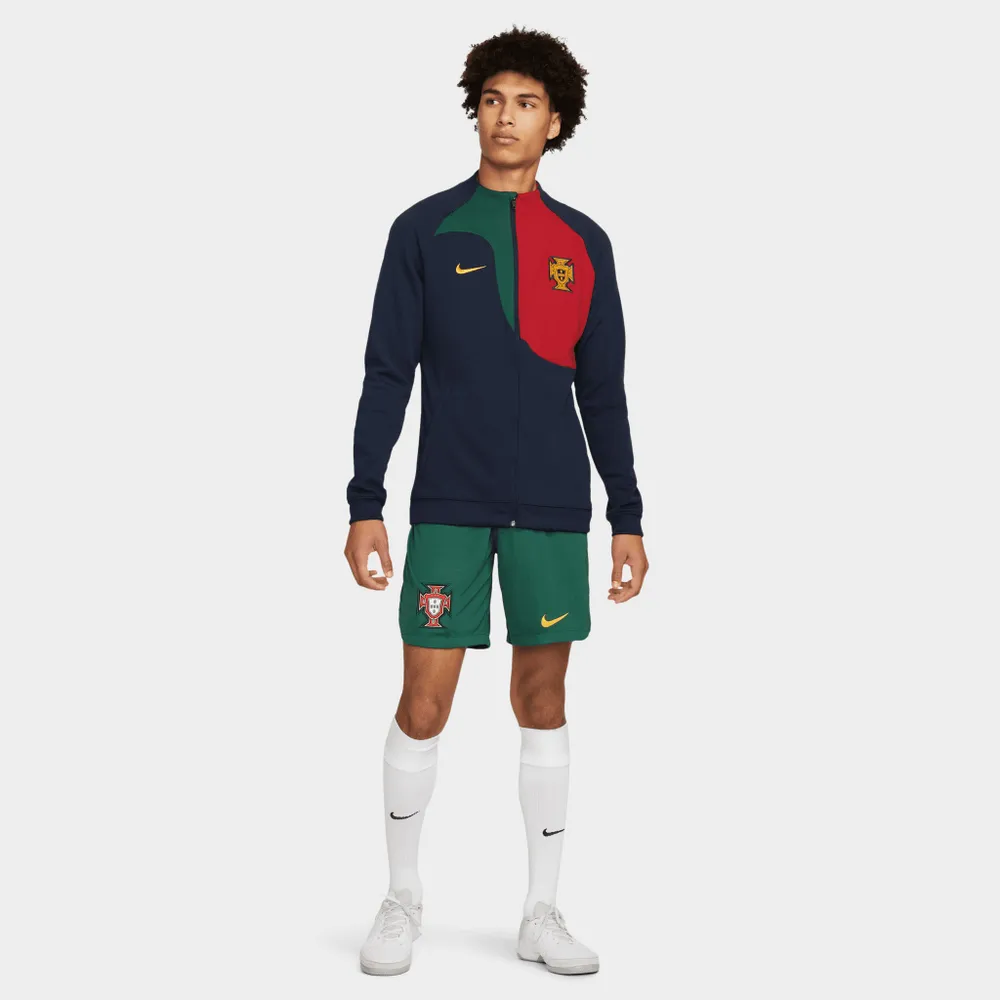 Nike Portugal Academy Pro Knit Soccer Jacket Obsidian / Gorge Green - Gold Dart