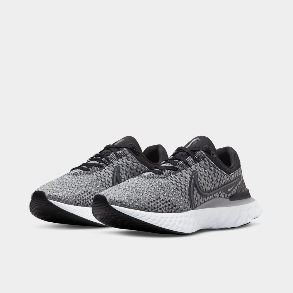 Nike React Infinity Run Flyknit 3 Black / Dk Smoke Grey - Fog