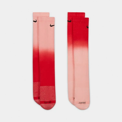 Nike Sportswear Everyday Plus Cushioned Crew Socks (2 Pack) / Bleached Coral