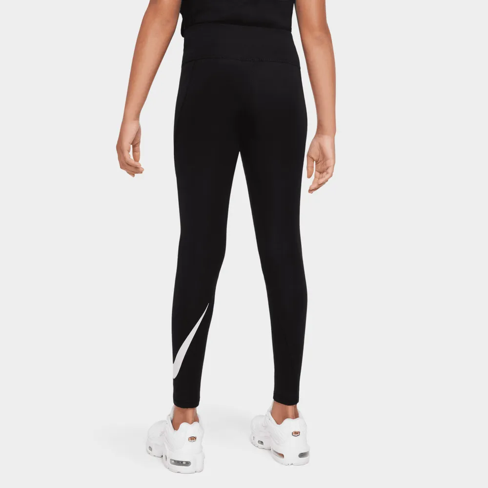 Nike Junior Girls’ Graphic High-Waisted Leggings / Black