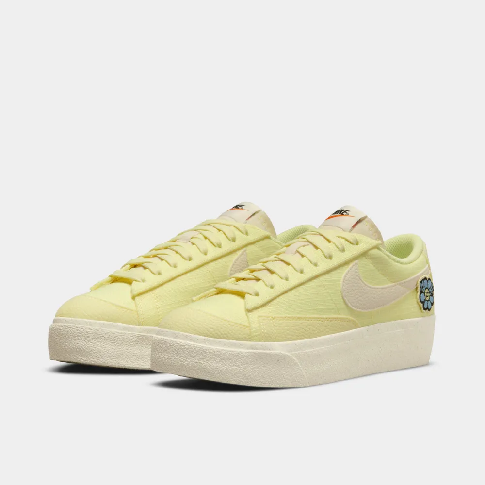 Nike Women’s Blazer Low Platform Citron Tint / Pale Ivory