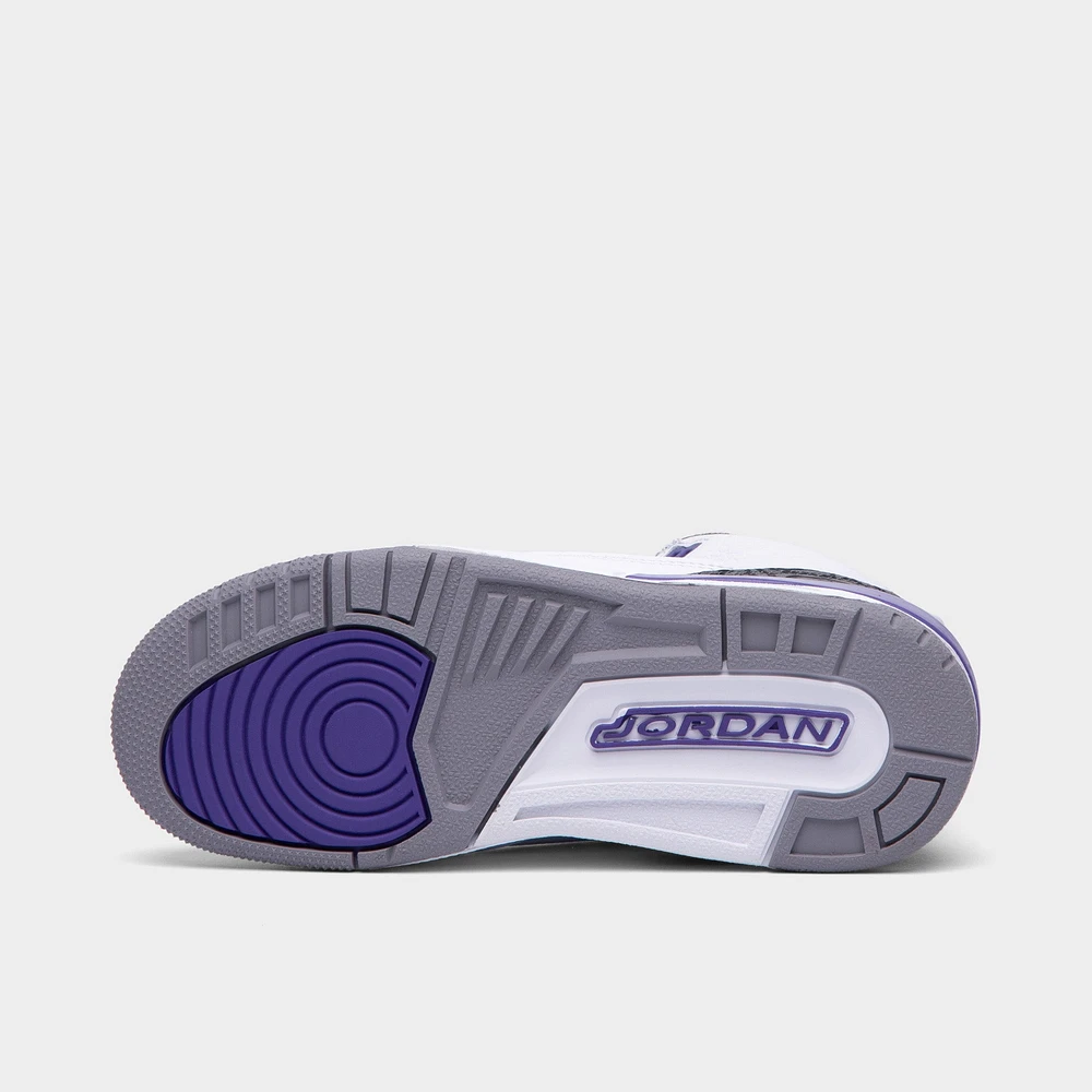 Jordan 3 Retro GS White / Black - Dark Iris