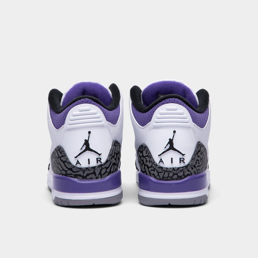 Jordan 3 Retro GS White / Black - Dark Iris