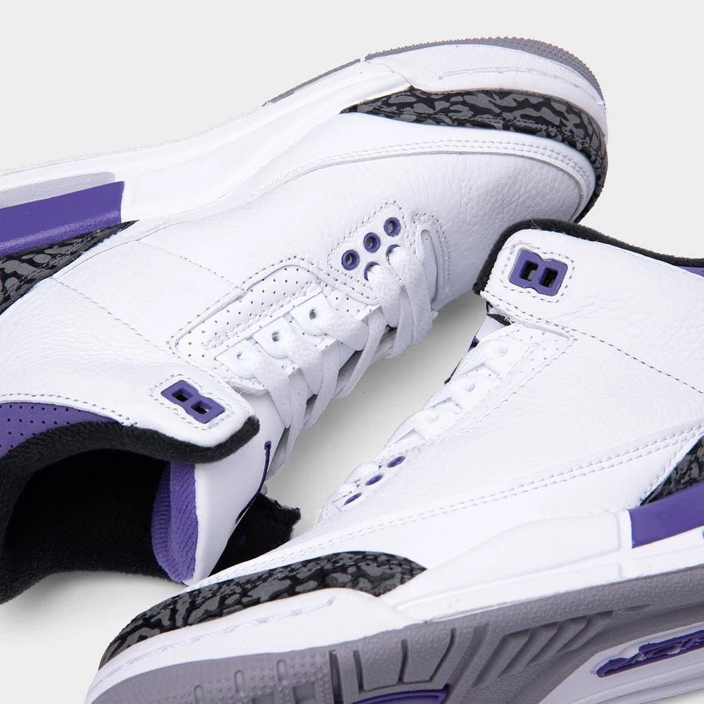 Jordan 3 Retro GS White / Black - Dark Iris