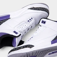 Jordan 3 Retro GS White / Black - Dark Iris