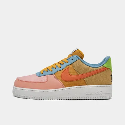 Nike Air Force 1 LV8 (GS) White - SAIL/SANDED GOLD-BLACK-WHEAT GRASS