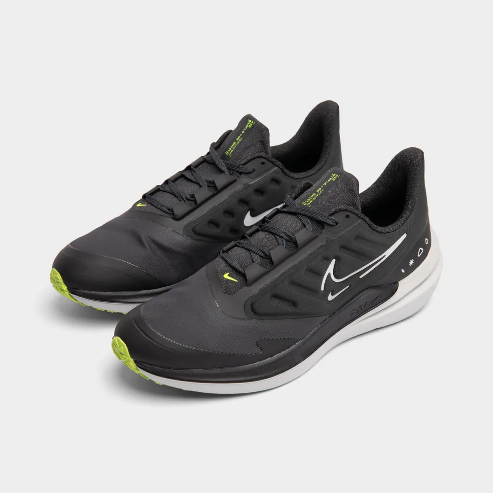 Nike Air Winflo 9 Shield Black / White - Dark Smoke Grey