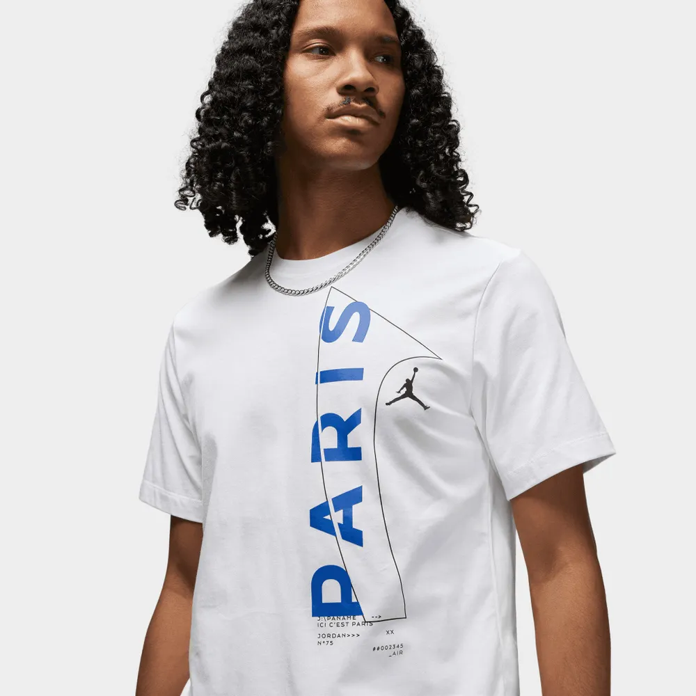 Jordan Paris Saint-Germain T-shirt White / Game Royal - Black