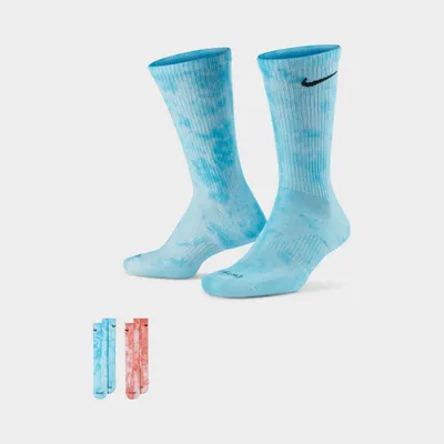 Nike Everyday Plus Cushioned Tie-Dye Crew Socks (2 Pack) / Multi-colour