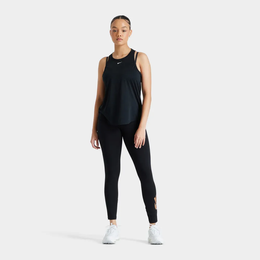 Nike GIRLS FAVORITES SHINE LEGGINGS PR - BLACK/METALIC COPPER