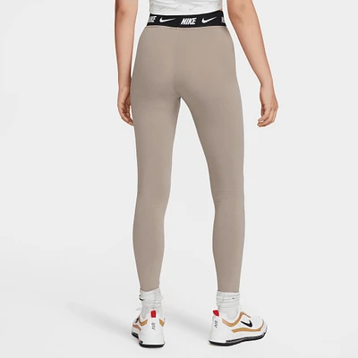 Nike Women's Sportswear Club High-Waisted Leggings Moon Fossil / Olive Grey