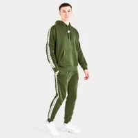 Nike Sportswear Essential Taped Fleece Track Joggers Rough Green / White