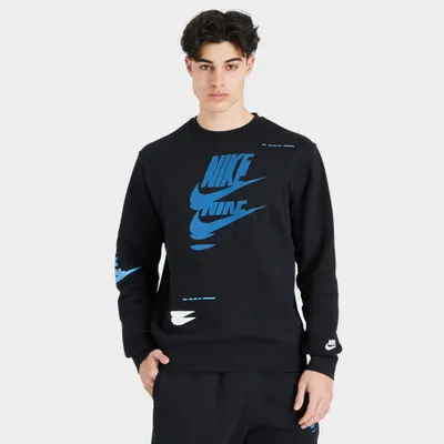 Nike Sportswear Sports Essentials+ Fleece Crew Black / White